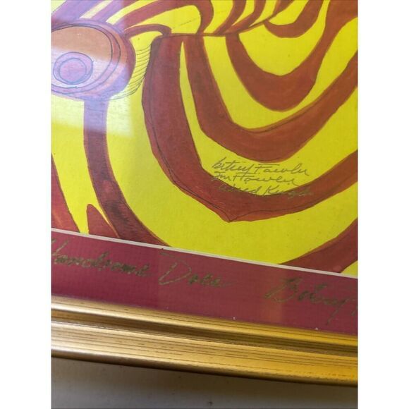 Signed Framed Betsey Fowler Zebra Safari Print: Handsome Is As Handsome Does - Picture 3 of 8